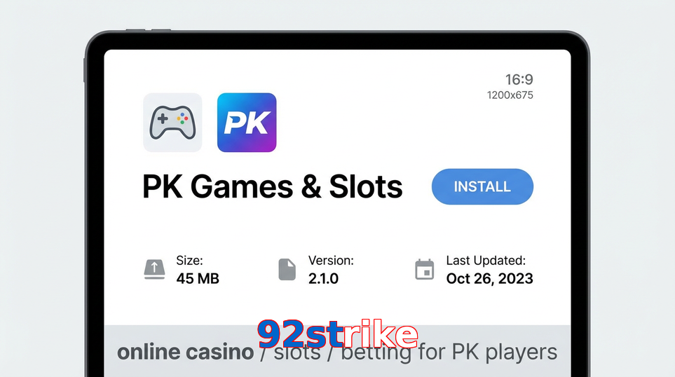 Game list for 92Strike gameapk section