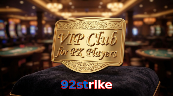 Main screen of 92Strike vip page for PK players